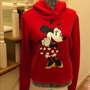 Disney Red fleece hoodie